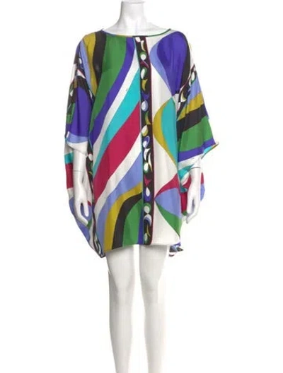 Pre-owned Pucci Silk Mini Dress In Yellow