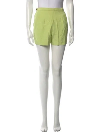 Pre-owned Pucci Silk Mini Shorts In Green