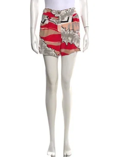 Pre-owned Pucci Silk Mini Shorts In Pink