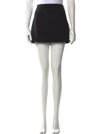 Pre-owned Pucci Silk Mini Skirt In Black