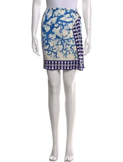 Pre-owned Pucci Silk Mini Skirt In Neutral