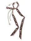 Pucci Silk Necklace In Black