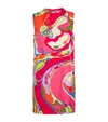 Pucci Seiden-minikleid Mit Orchidee-print