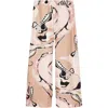 Pucci Orchidee Print Silk Twill Wide-leg Pants