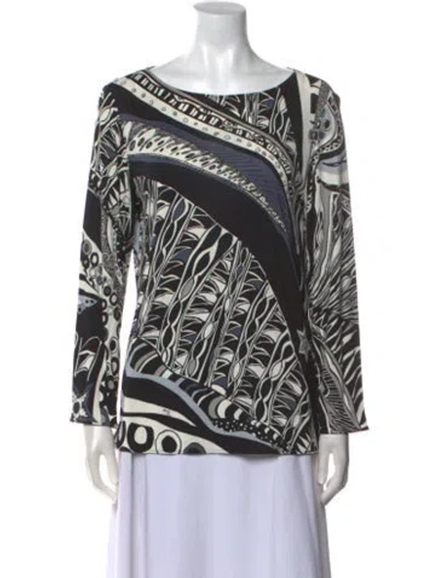 Pre-owned Pucci Silk Printed Blouse In Multi