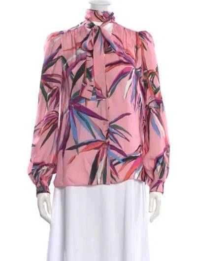 Pre-owned Pucci Silk Printed Blouse In Pink
