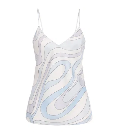 Pucci Printed Silk-twill Cami In Multi