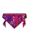 Pucci Silk Printed Headscarf In Pink