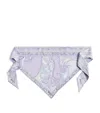 Pucci Silk Printed Headscarf In Purple