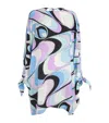 Pucci Silk Printed Mini Dress In Purple