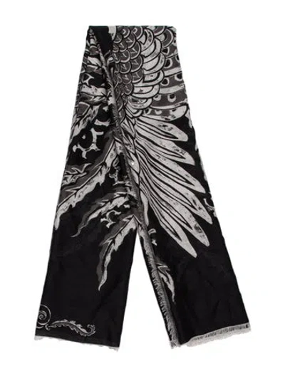 Pre-owned Pucci Silk Printed Scarf In Black