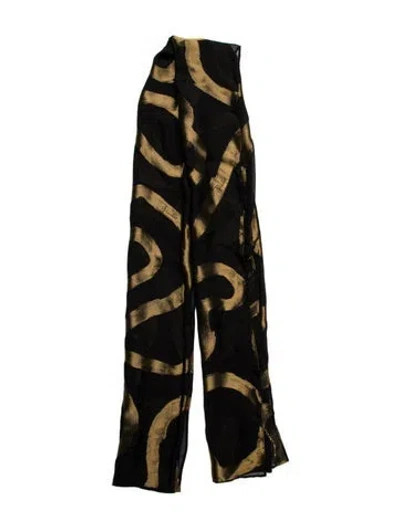 Pre-owned Pucci Silk Printed Scarf In Black