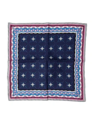 Pre-owned Pucci Silk Printed Scarf In Blue