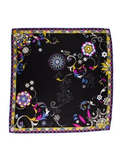 Pre-owned Pucci Silk Printed Scarf In Multi