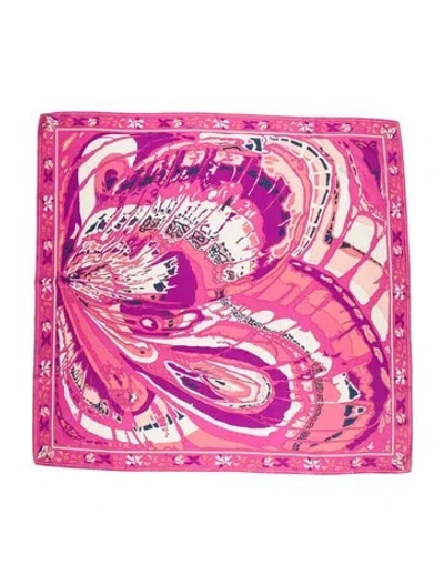 Pre-owned Pucci Silk Printed Scarf In Multi