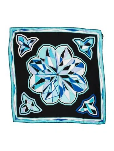 Pre-owned Pucci Silk Printed Scarf In Multi