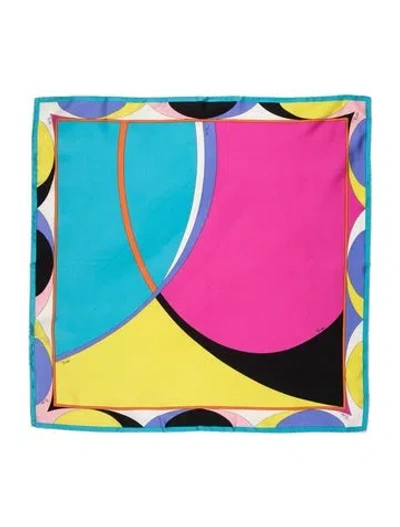 Pre-owned Pucci Silk Printed Scarf In Multi