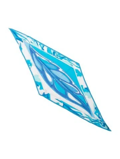 Pre-owned Pucci Silk Printed Scarf In Multi