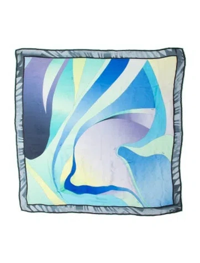Pre-owned Pucci Silk Printed Scarf In Multi
