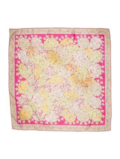 Pre-owned Pucci Silk Printed Scarf In Neutral