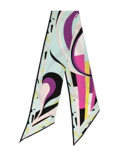 Pre-owned Pucci Silk Printed Scarf In Neutral