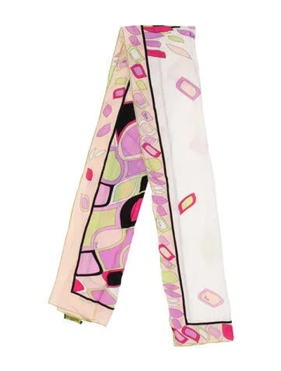 Pre-owned Pucci Silk Printed Scarf In Pink