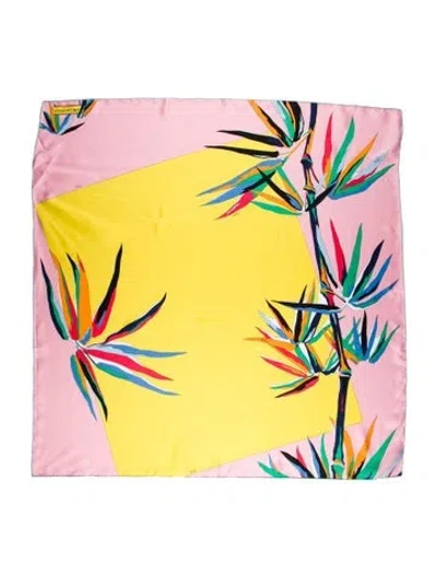 Pre-owned Pucci Silk Printed Scarf In Pink