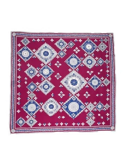 Pre-owned Pucci Silk Printed Scarf In Purple
