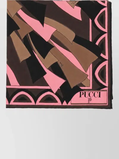Pucci Silk Printed Square Scarf In Multi