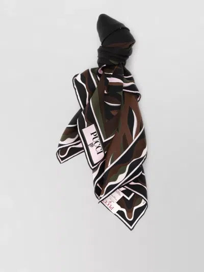 Pucci Silk Printed Square Scarf In Multi
