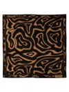 Pucci Printed Silk Scarf In Brown