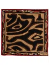 Pucci Silk Scarf In Brown