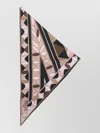 Pucci Silk Scarf Geometric Pattern Triangular Shape In Multi