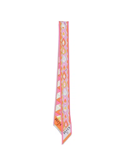 Pucci Silk Scarf In Pink