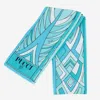 Pucci Silk Scarf With Print In Blue