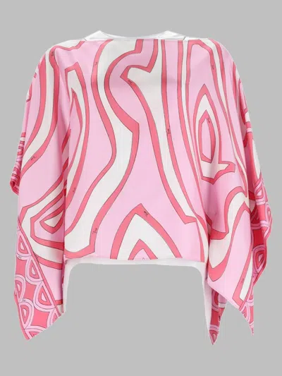 Pucci Silk Shirt In Pink