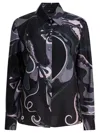 Pucci Orchid Print Shirt In Black