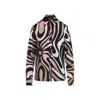 Pucci Abstract Pattern Silk Shirt With Long Sleeves