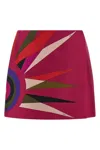 Pucci High Waist Mini Skirt With Graphic Print In Pink