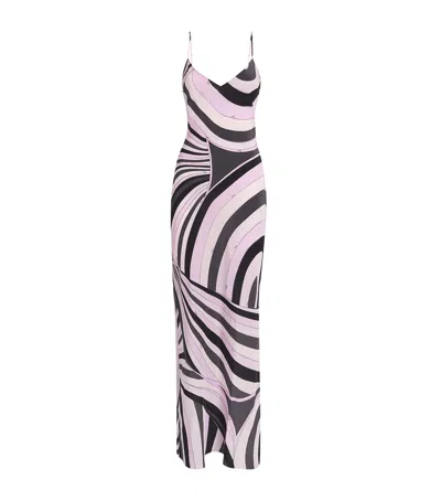 PUCCI SILK SLIP MAXI DRESS
