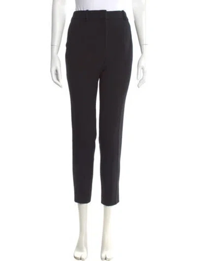 Pre-owned Pucci Silk Straight Leg Pants In Black