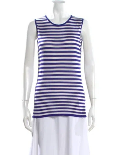 Pre-owned Pucci Silk Striped Top In Multi