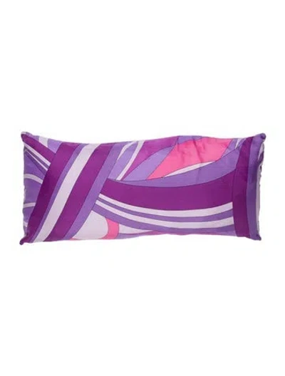 Pre-owned Pucci Silk Throw Pillow In Multi