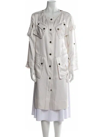 Pre-owned Pucci Silk Trench Coat In Multi