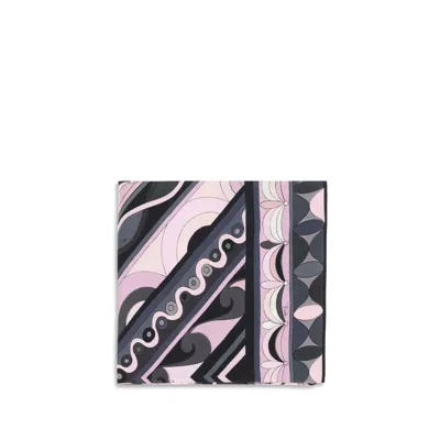 Pucci Silk Triangle Scarf In Black
