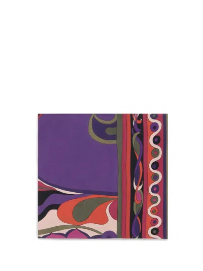 Pucci Silk Triangle Scarf In Multi