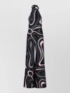 Pucci Silk Twill Halter Suit Wide Leg In Multi