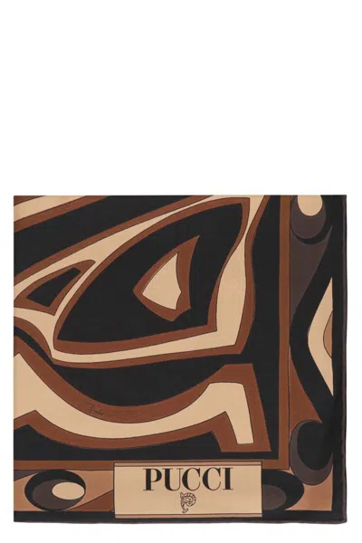 PUCCI PUCCI SILK TWILL SCARF PRINTED