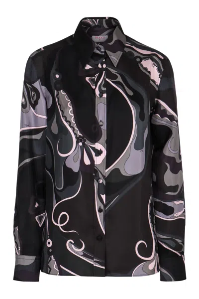 PUCCI PUCCI SILK TWILL SHIRT