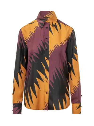 Pucci Silk Twill Shirt In Multi